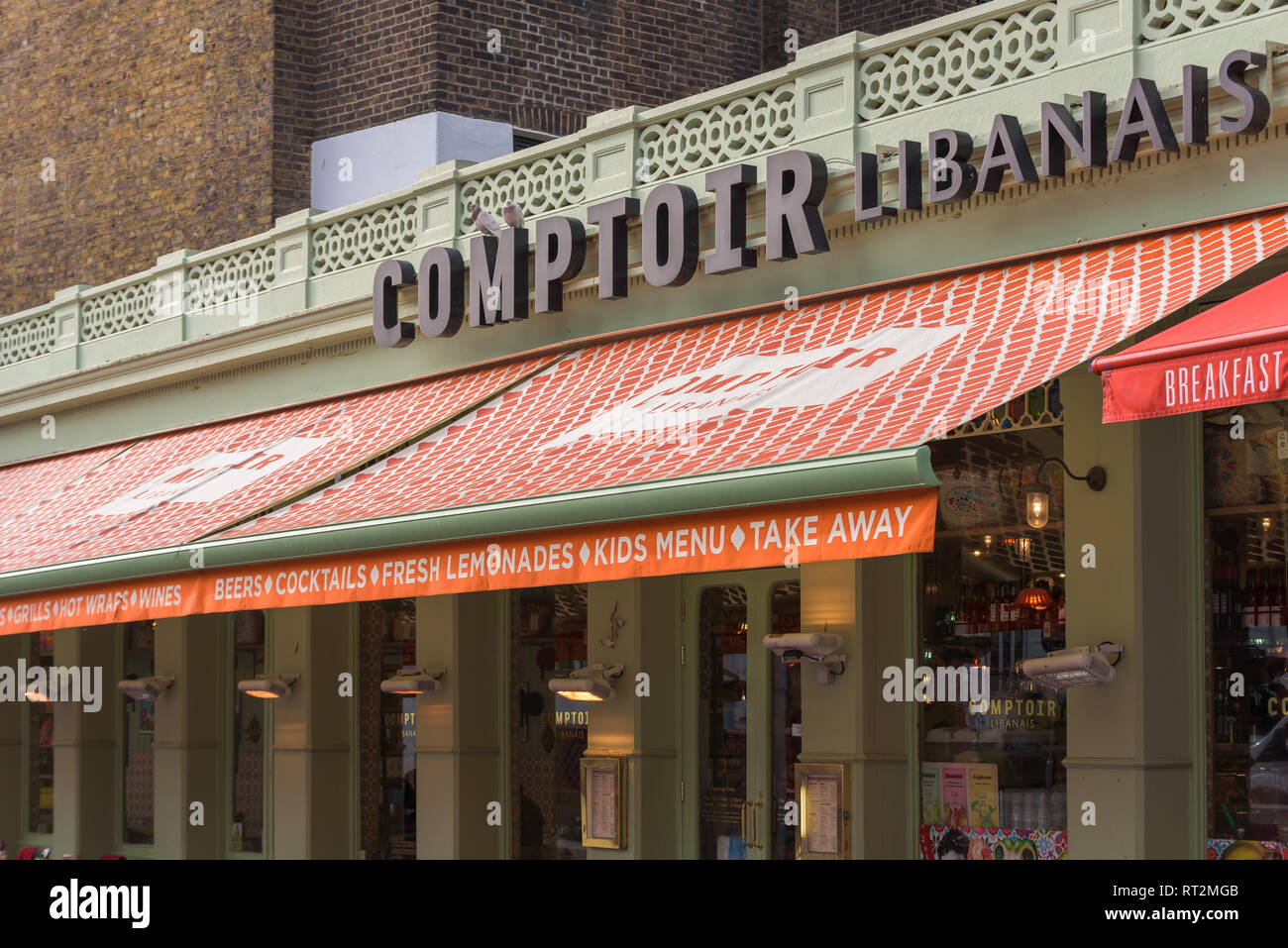 Comptoir Libanais, a Lebanese and Middle Eastern restaurants on Exhibition Road, South Kensington, London Stock Photo