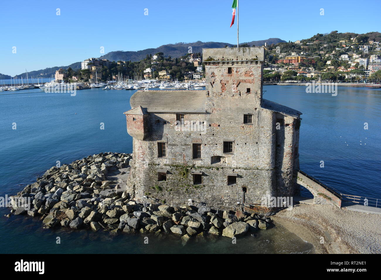 The Castle of Rapallo Stock Photo