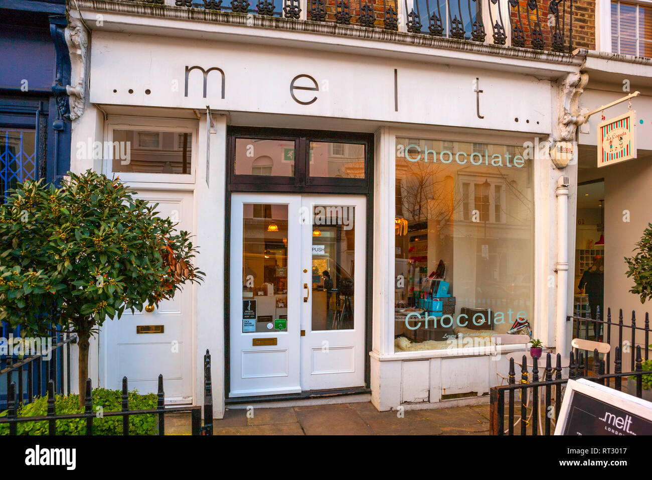 melt handmade chocolates, Notting Hill, London Stock Photo Alamy