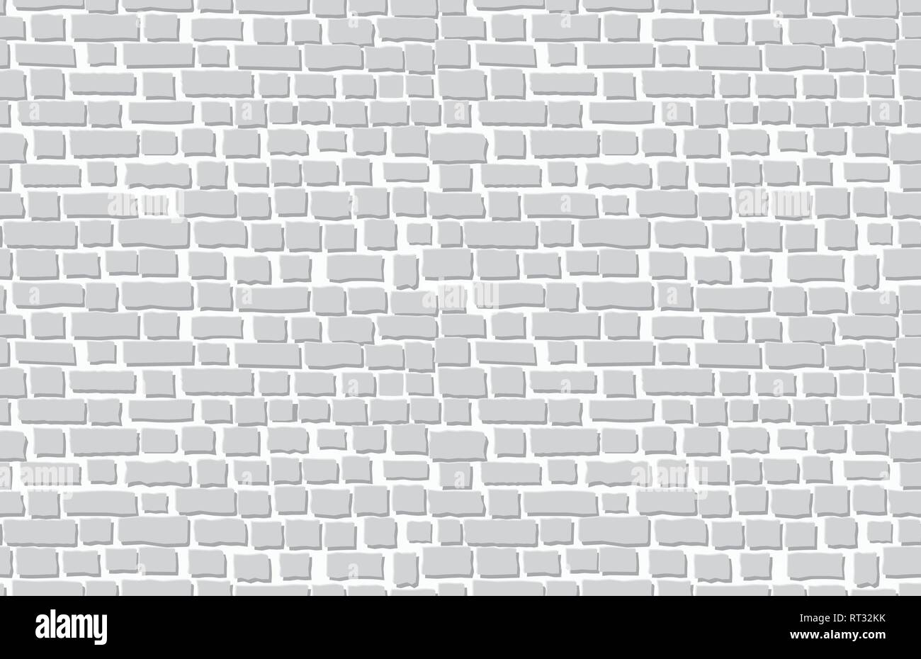 Vector old brick wall background. Seamless pattern Stock Vector