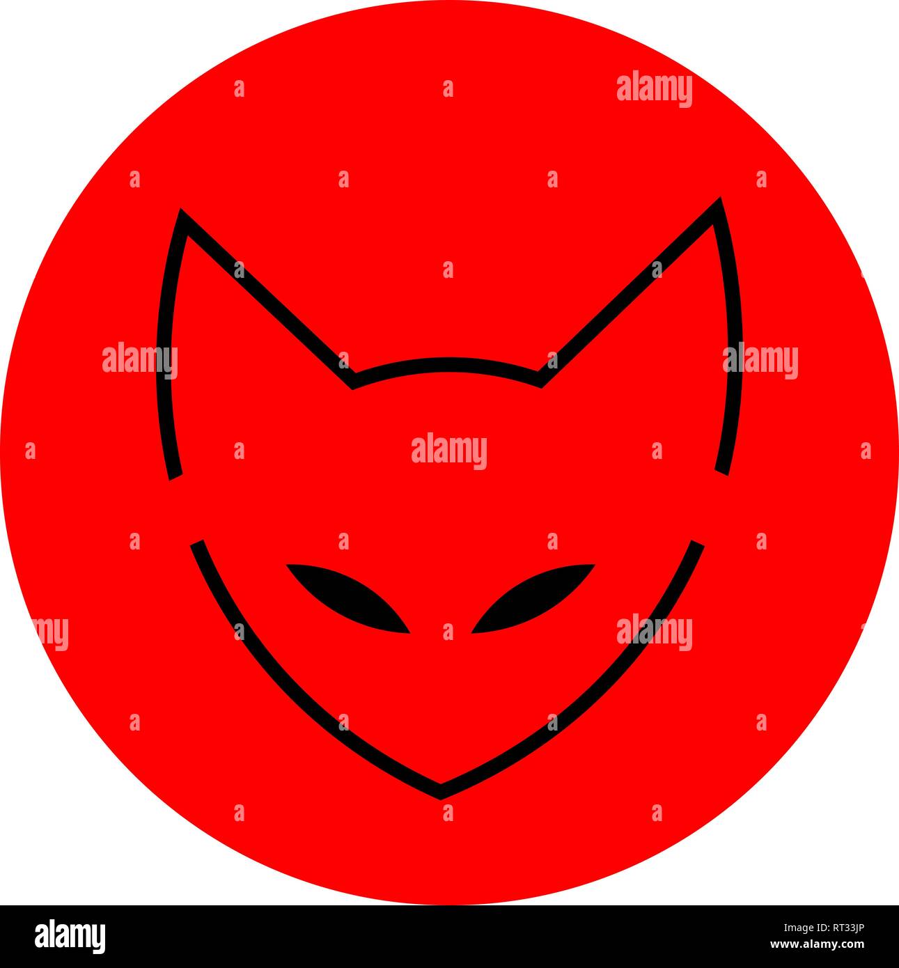 cat logo, icon. cat ninja illustration vector. a cat with a bandage