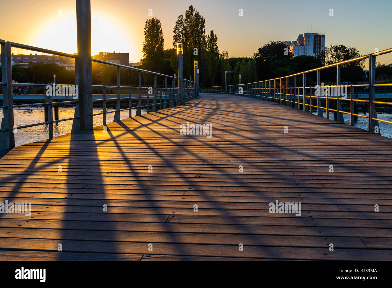 Scenic wooden bridge scene hi-res stock photography and images - Alamy