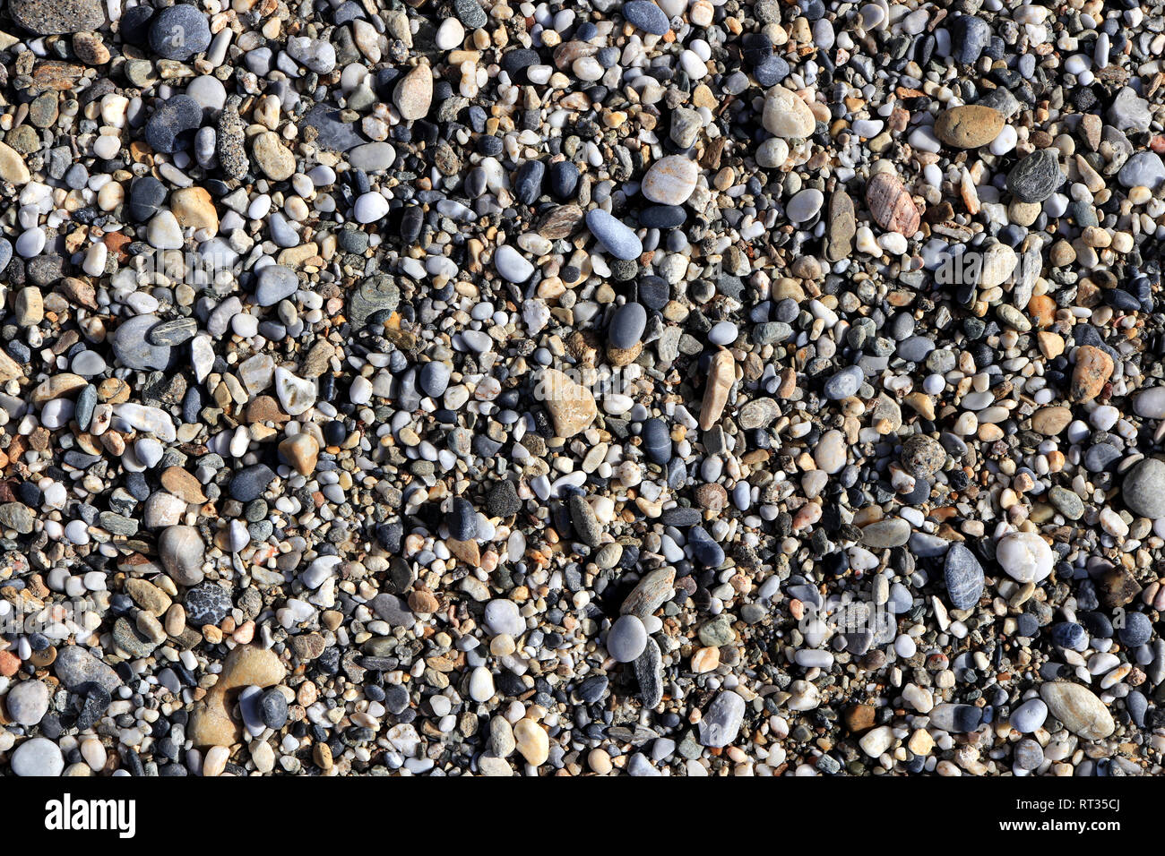 Lot Of Small Stones On The Beach With Little Pebbles Texture Nautical Marine Background Stock Photo Alamy