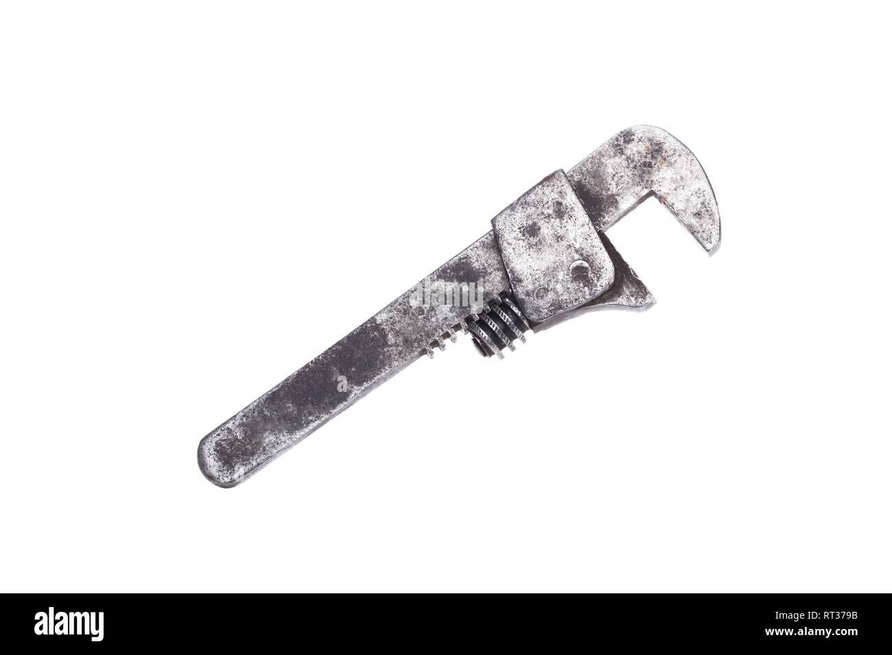 Image of adjustable wrench close-up Stock Photo