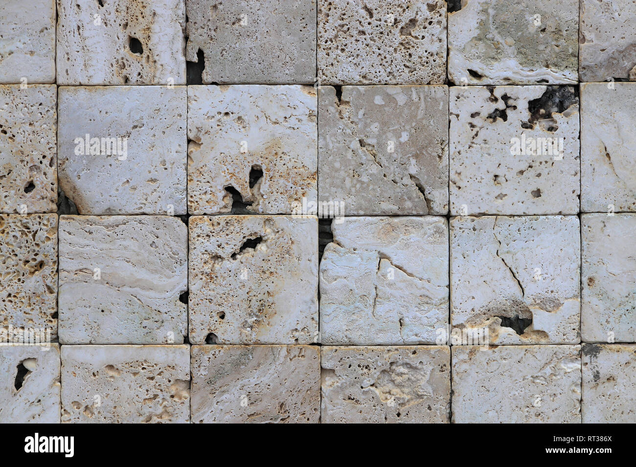 Exterior Decoration Wall Facade Background White Squares
