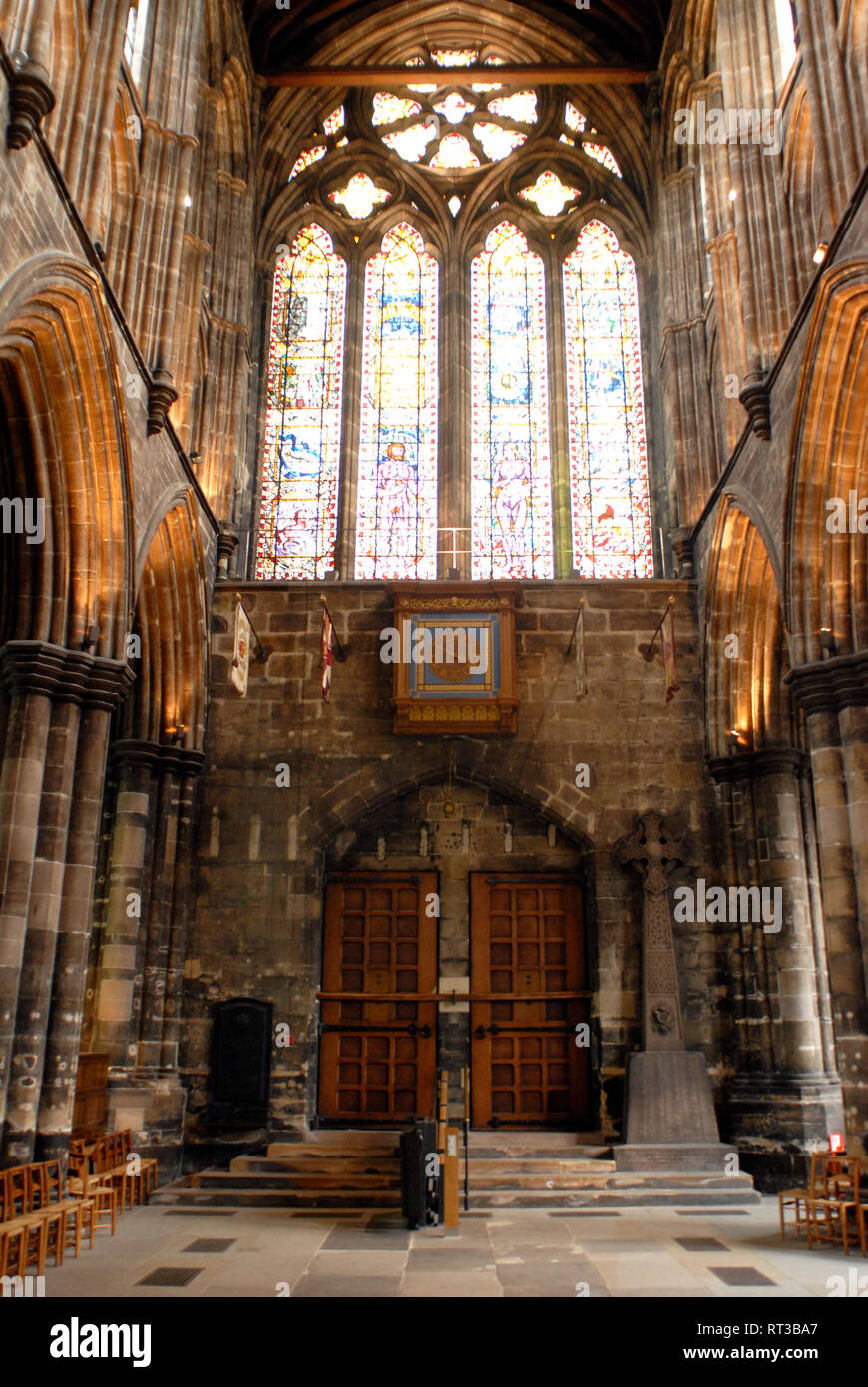 Religious and cultural tourism: Glasgow Cathedral, Scotland, United Kingdom Stock Photo