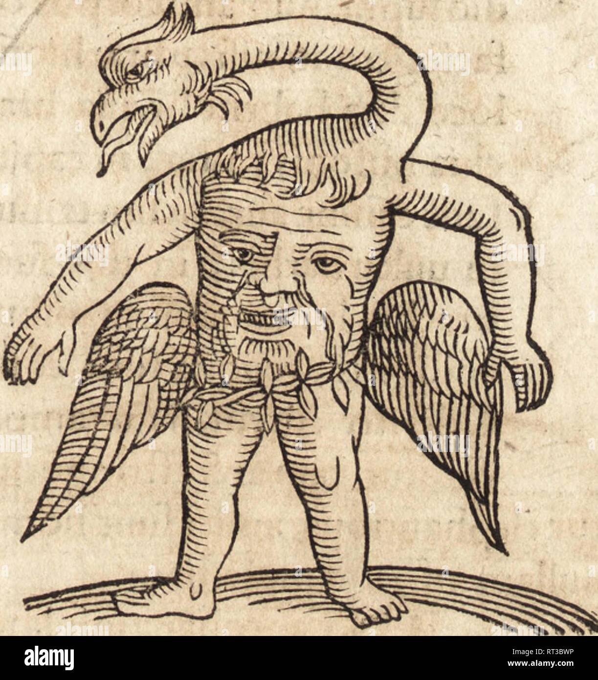 Vintage demonology drawing Stock Photo - Alamy