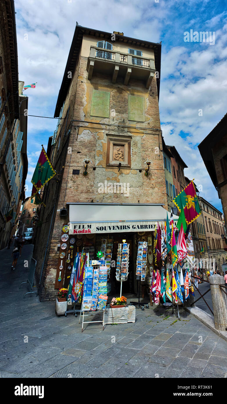 Souvenir shop in Siena, Italy. Stock Photo