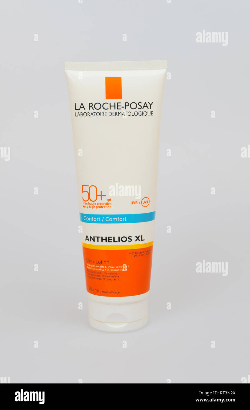 Sunscreen lotion. La Roche-Posay. France Stock Photo - Alamy