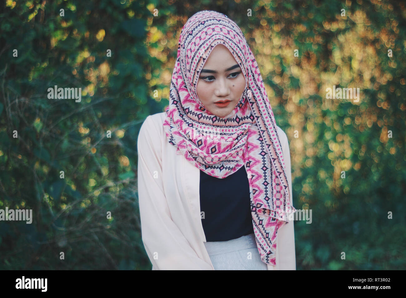 Beautiful hijab girl Stock Photo