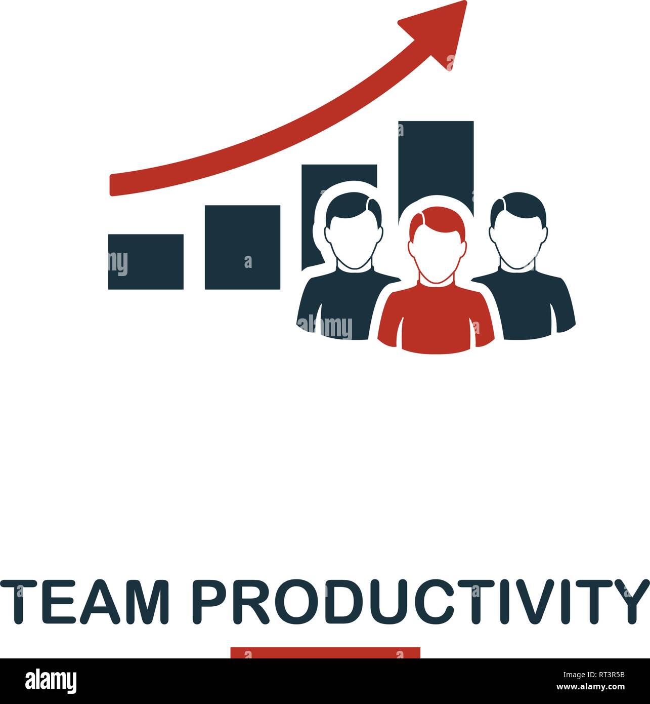Team Productivity icon. Premium style design from teamwork icon collection. UI and UX. Pixel perfect Team Productivity icon for web design, apps Stock Vector