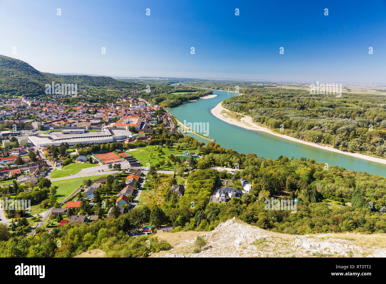 Hainburg Vom Braunsberg Donau Niederosterreich Stock Photo Alamy