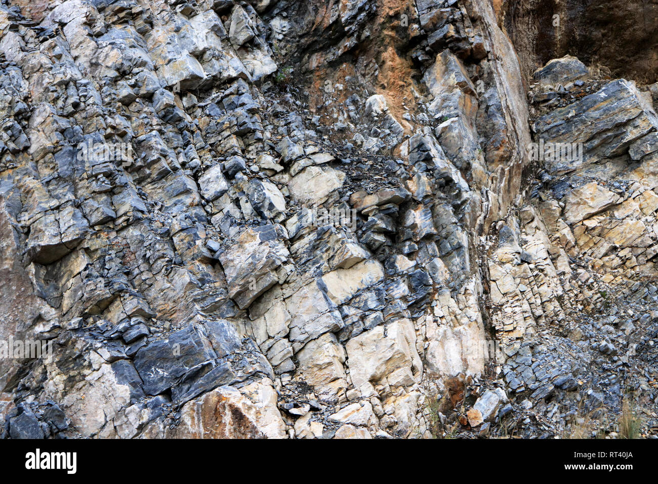 Layered rock texture. Mountain pattern background Stock Photo - Alamy