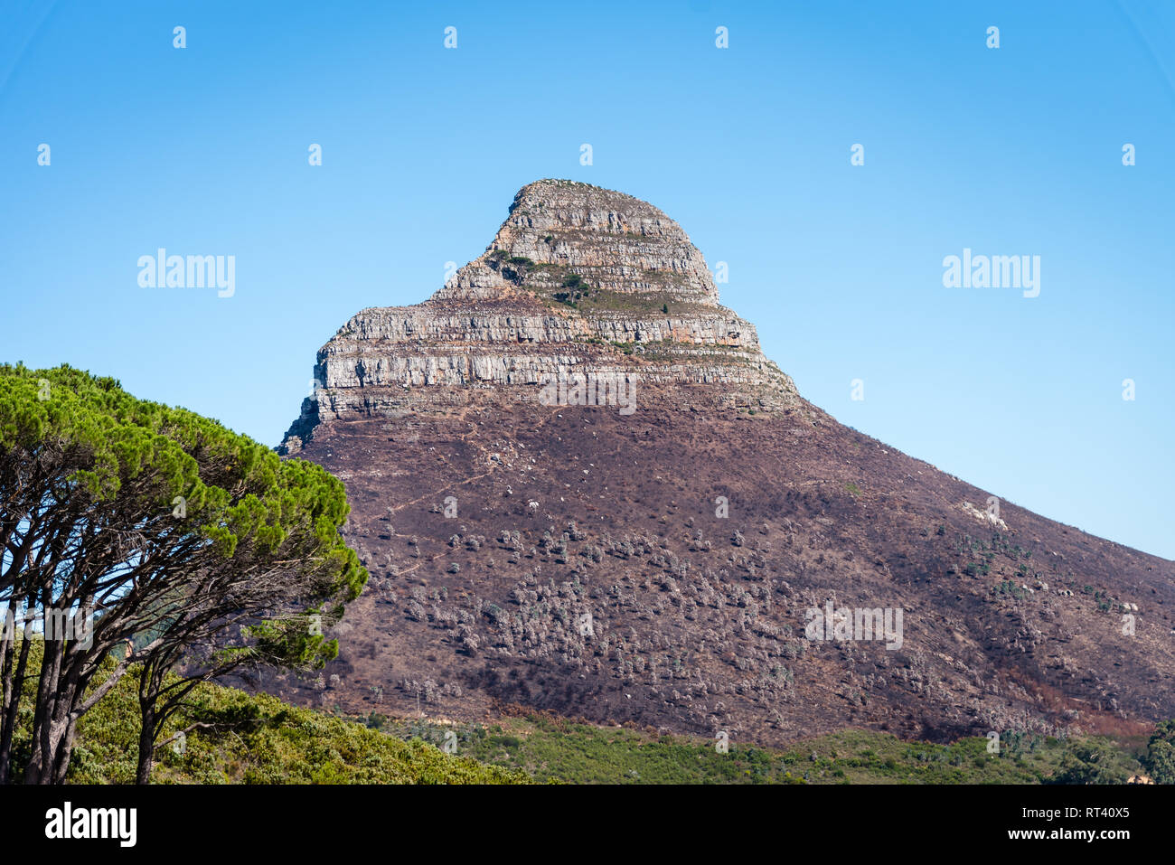 Lions Head in Cape Town, South Africa Stock Photo