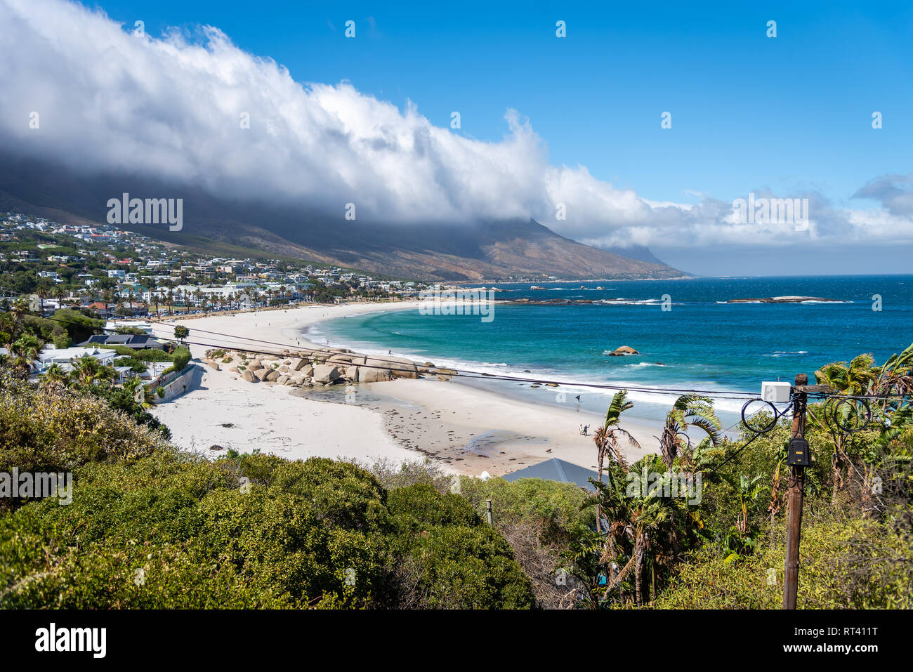 Overlooking the beaches in Cape Town, South Africa Stock Photo