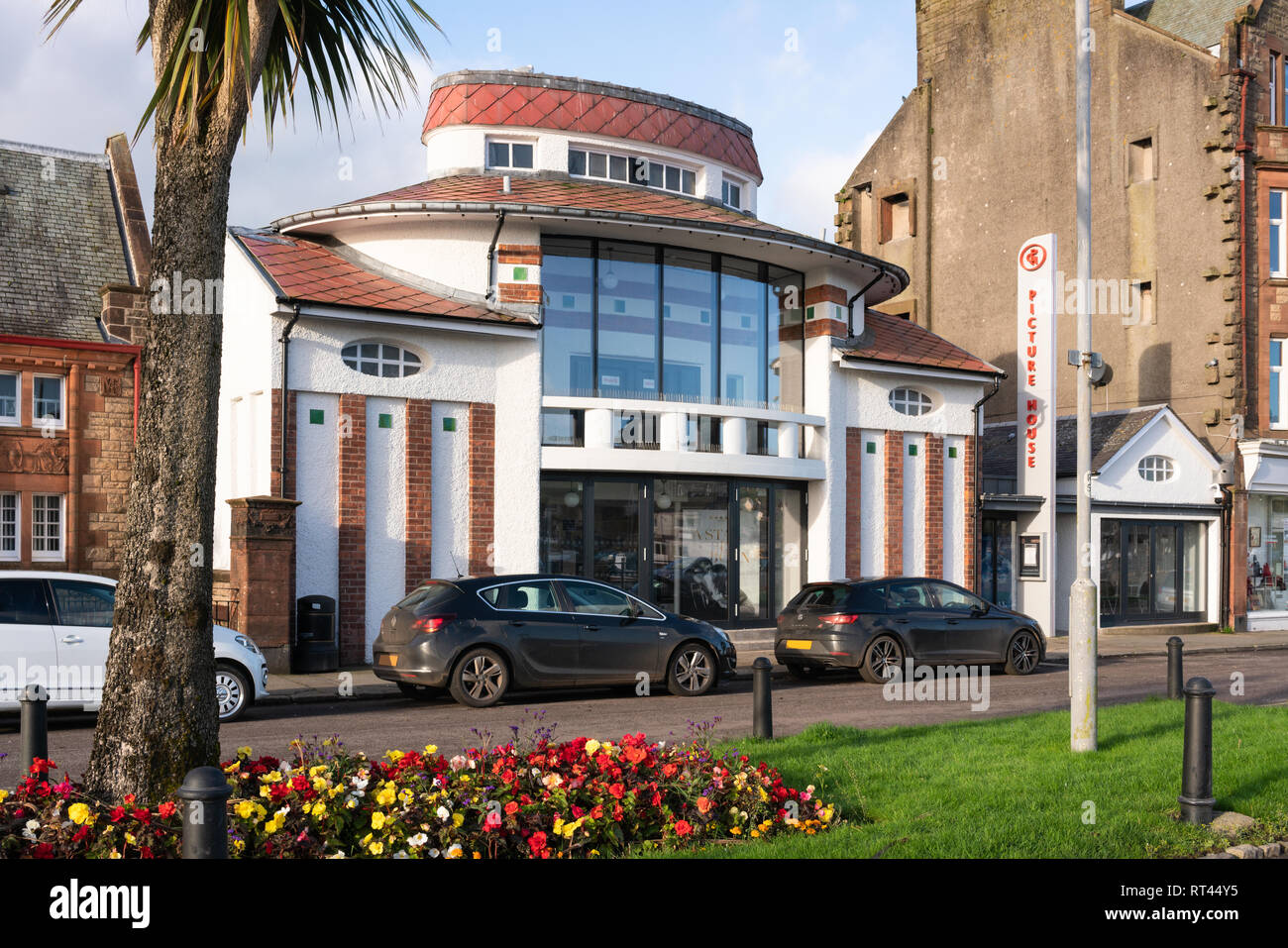 Campbeltown Picture House, opened in 1913  it was one of the first purpose built cinemas in Scotland and is now a grade A listed building. Stock Photo