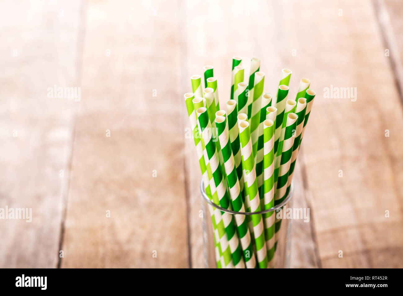 Ecofriendly paper straws Stock Photo Alamy