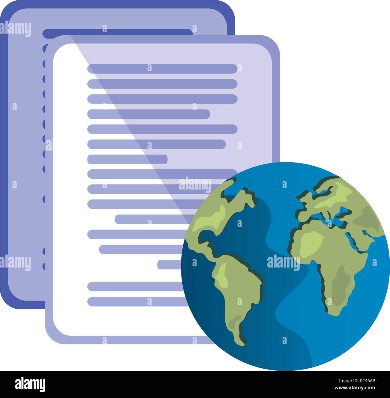 world documents data information vector illustration design Stock Vector