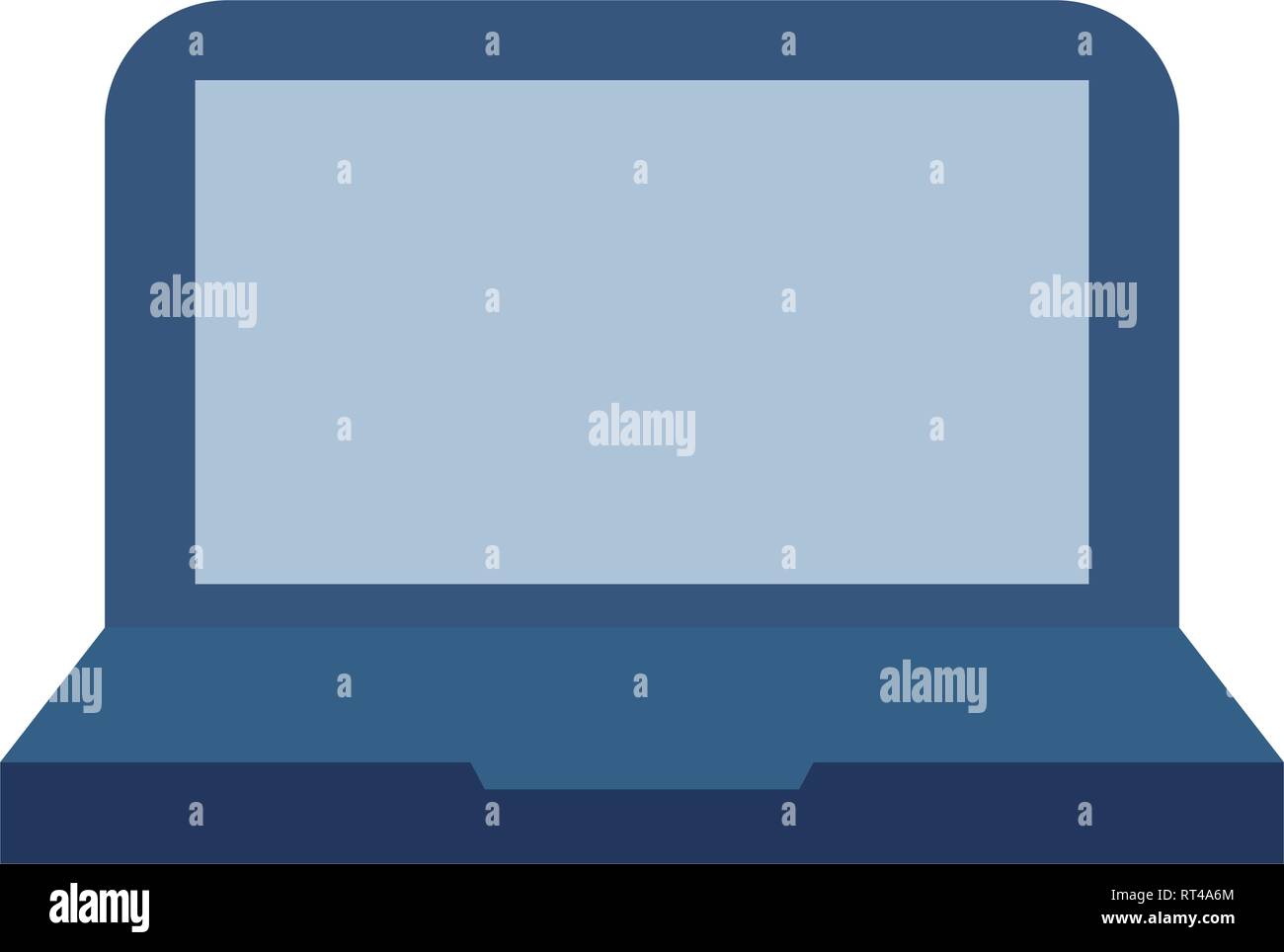 laptop computer tech on white background vector illustration Stock