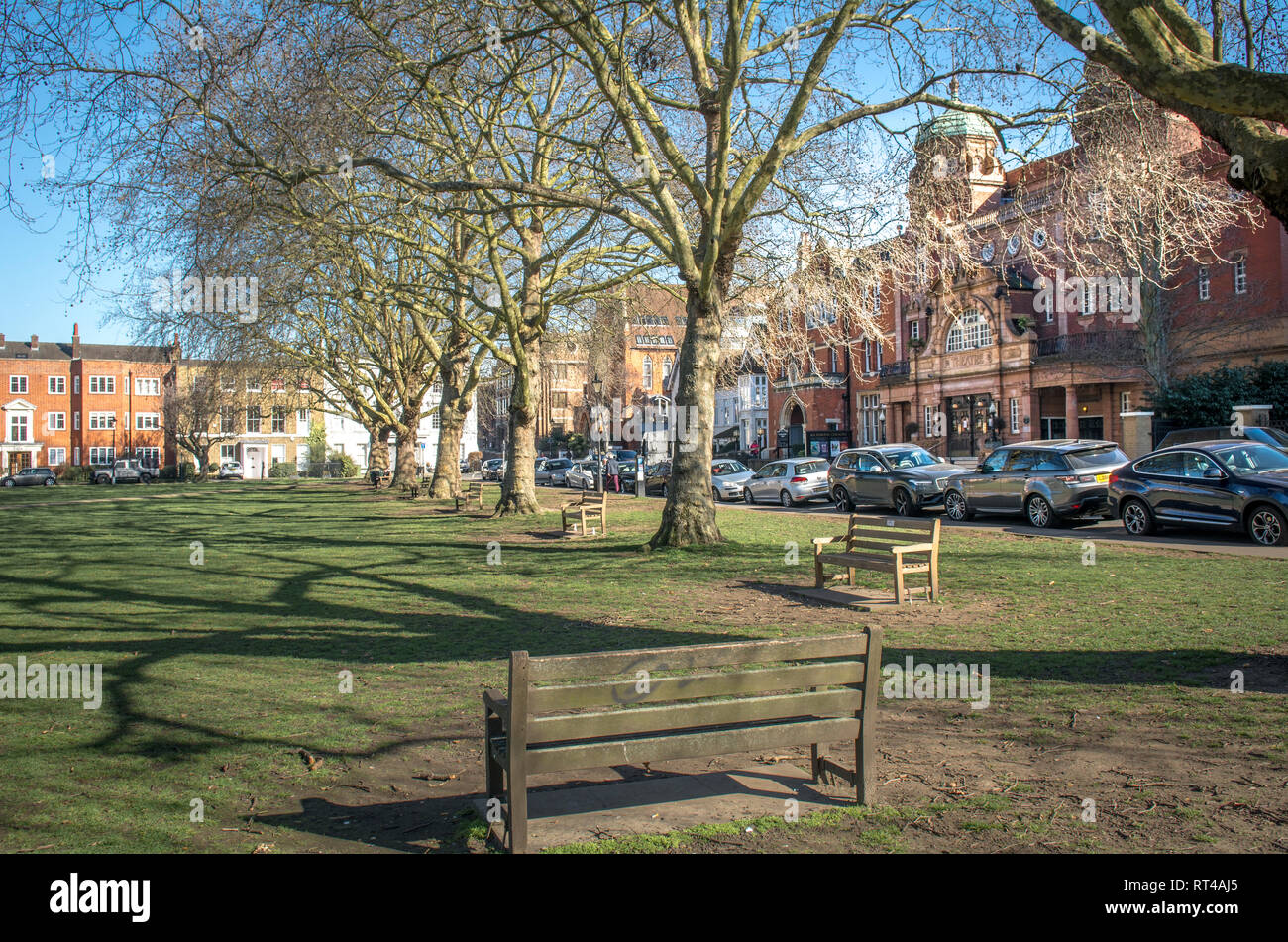 Richmond Green, south west London Stock Photo Alamy