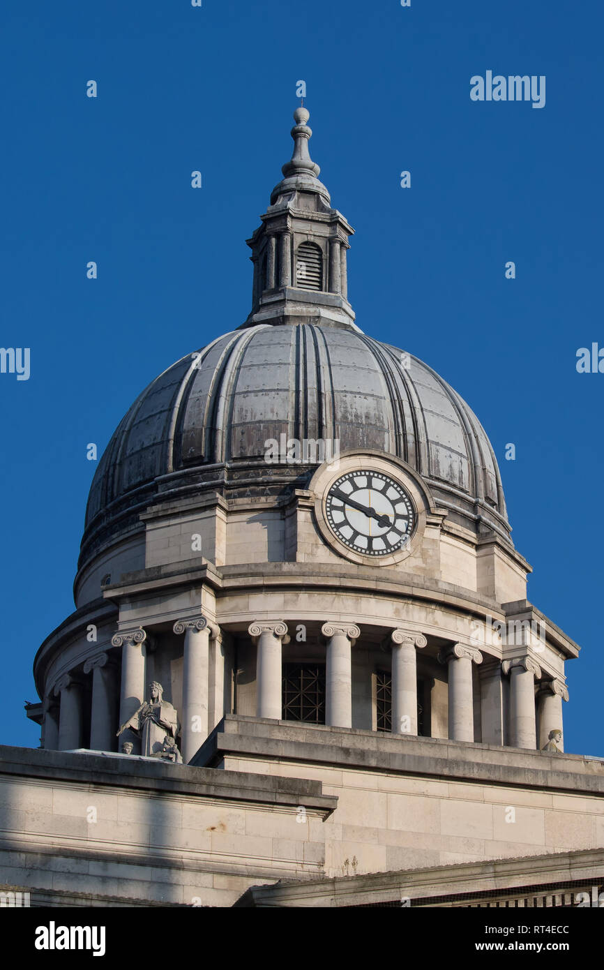 Nottingham Council House Building ,City Hall, Nottingham City Centre, England, UK Stock Photo