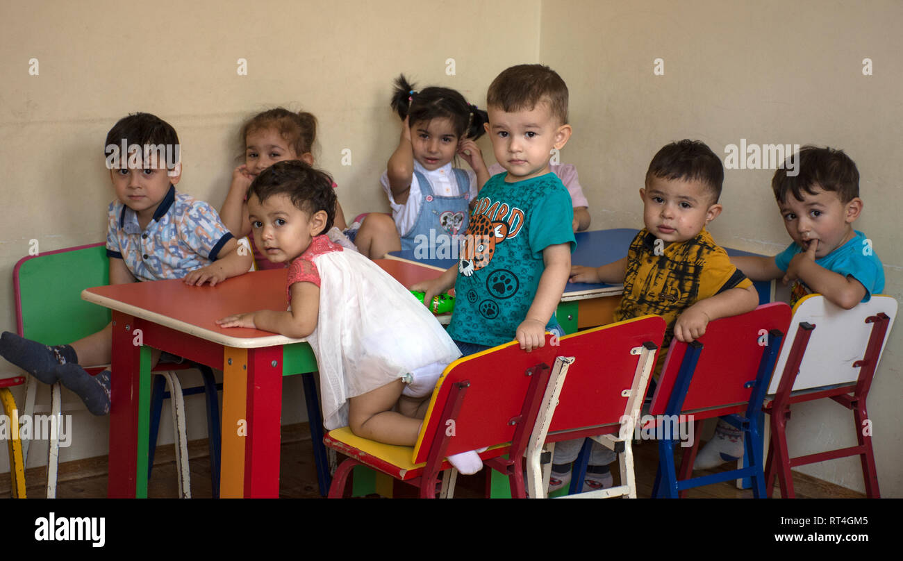 Nursery in a small village in Azerbaijan Stock Photo