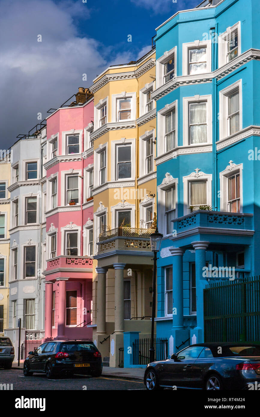 Coloured houses london hi-res stock photography and images - Alamy