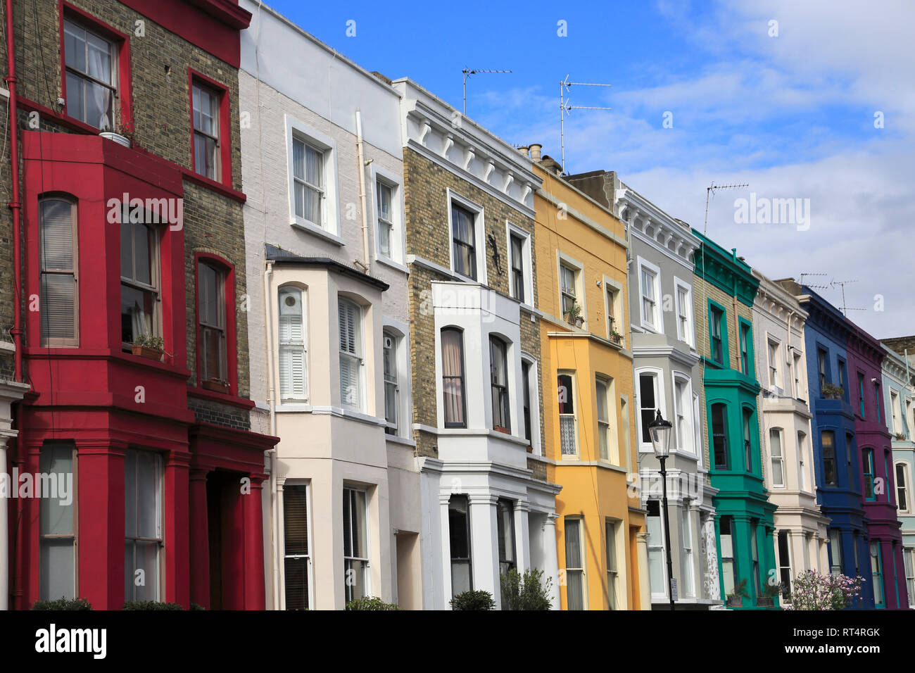 Colorful Houses, Architecture, Notting Hill, London, England, United