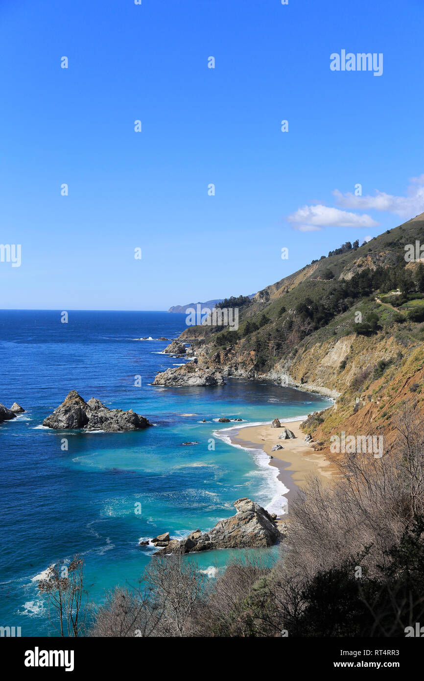 Big Sur Coastline, Pacific Ocean, California, USA Stock Photo - Alamy