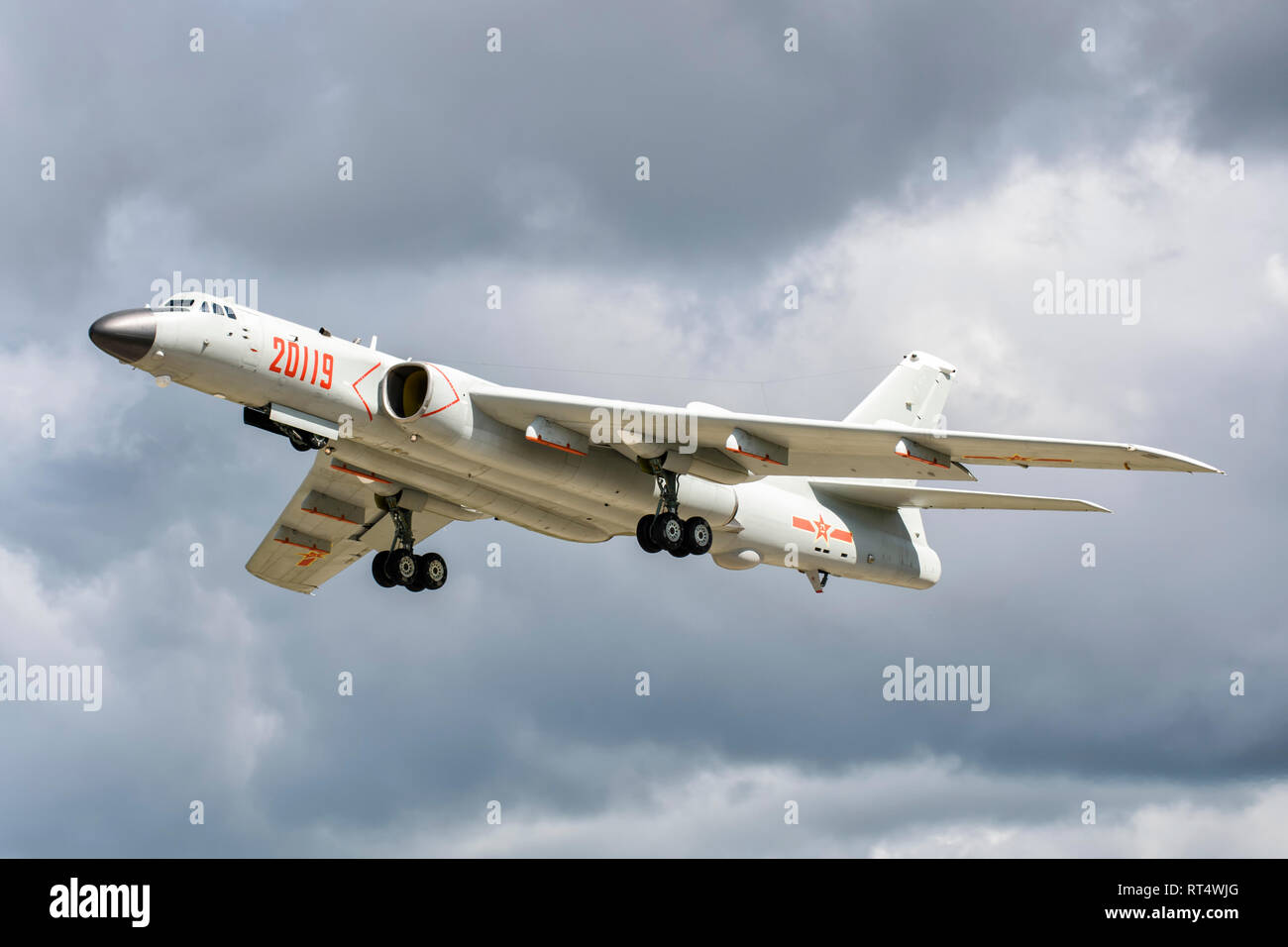 A People S Liberation Army Air Force Xian H 6k Strategic Bomber Plane Stock Photo Alamy