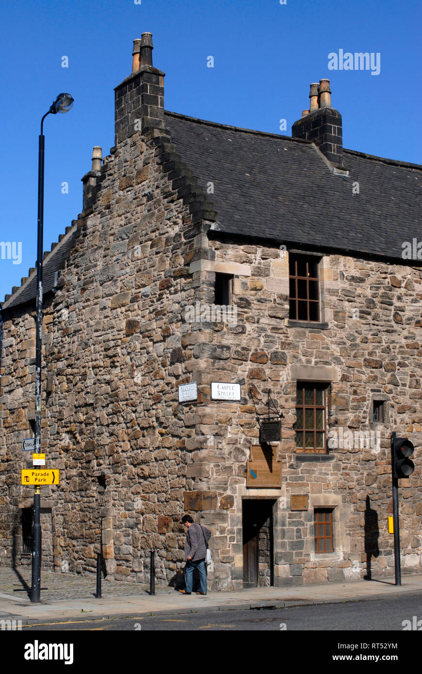 The Oldest house of Glasgow: Provland´s Lordship, at Castle St. Scotland, United Kingdom Stock Photo