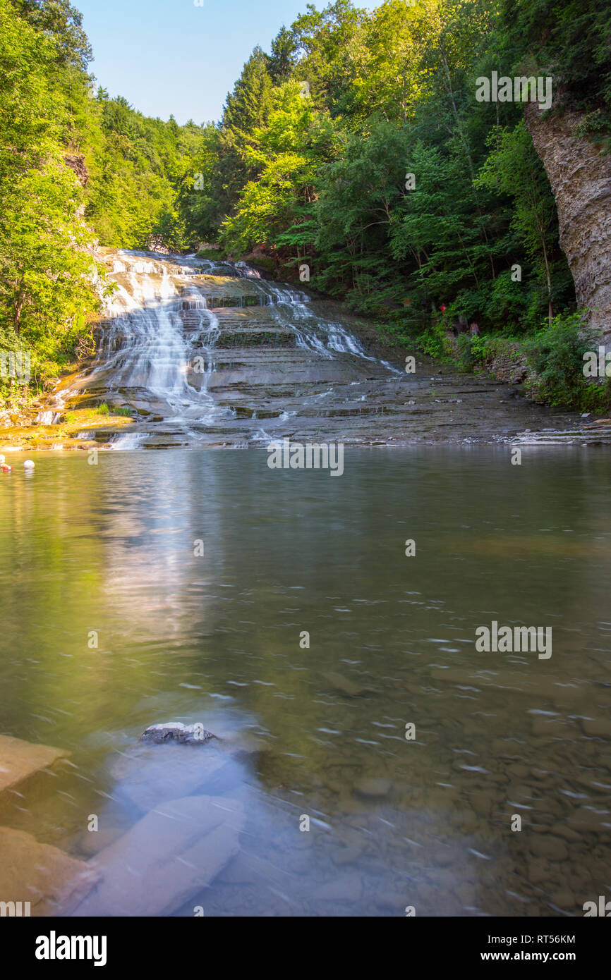 Buttermilk Falls, Ithaca, New York Stock Photo Alamy