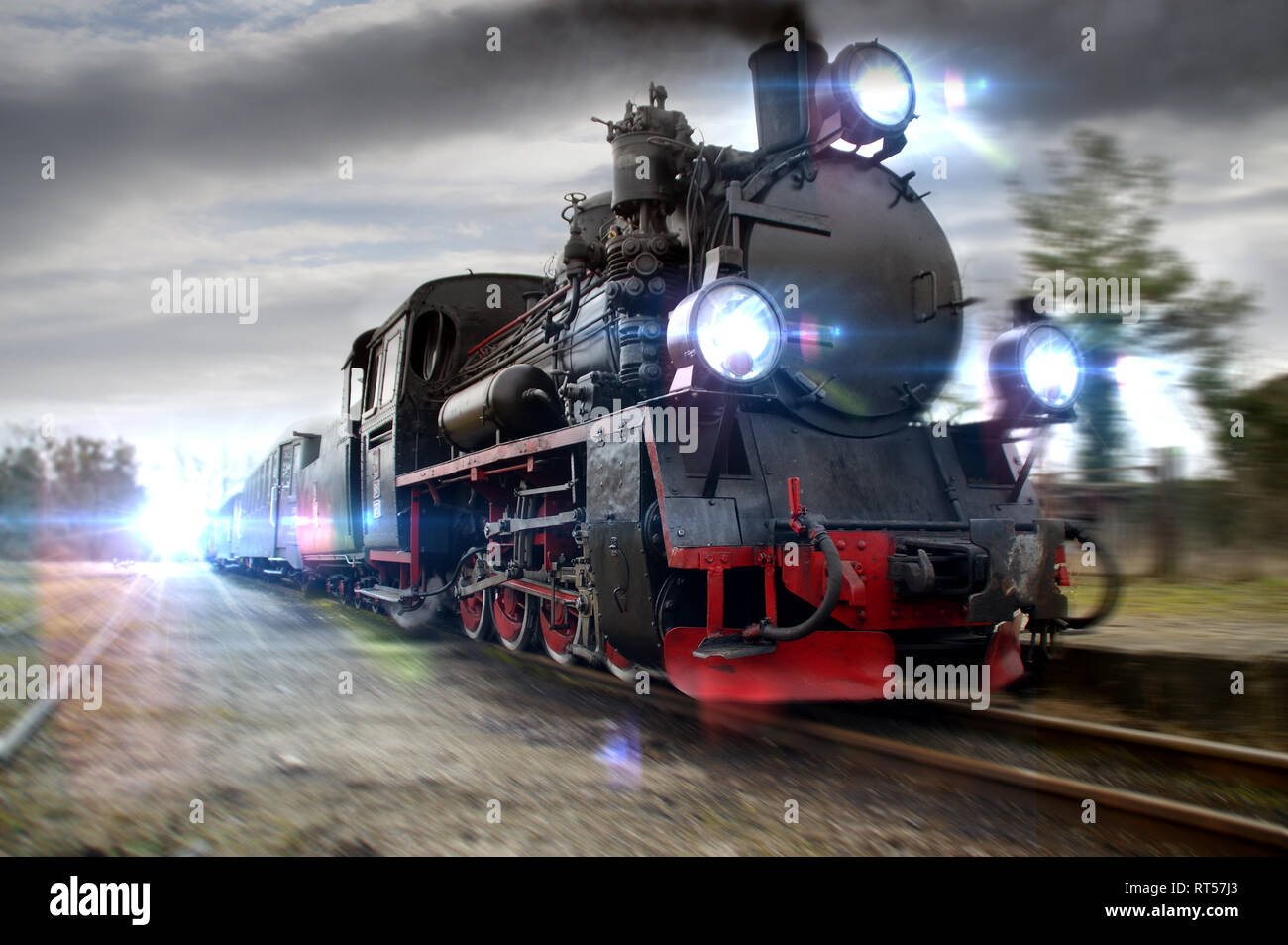 Steam locomotive wheels motion hi-res stock photography and images - Alamy