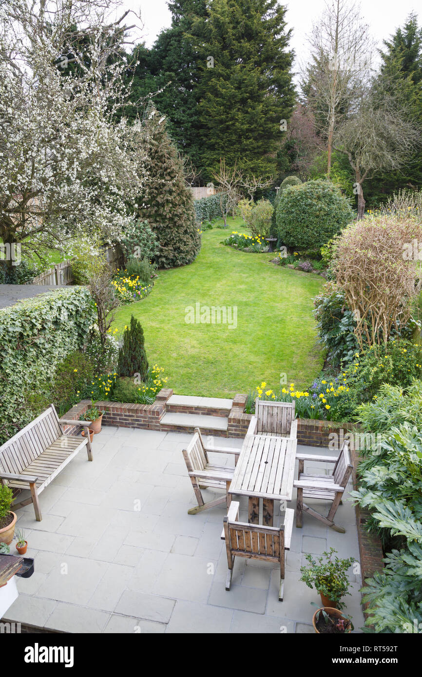 Backyard Back Garden Suburban High Resolution Stock Photography