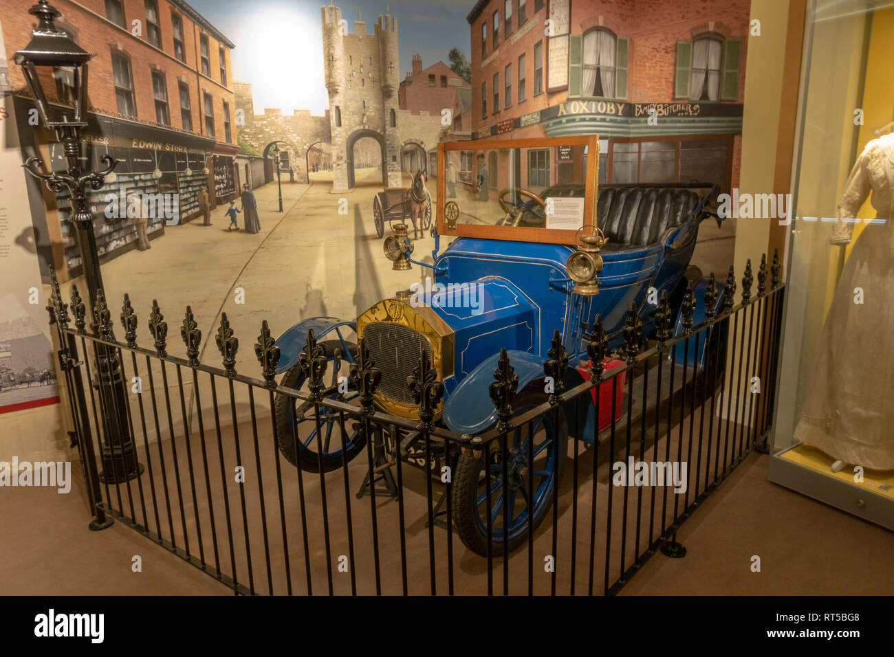 Colibri car (c. 1907) on display in the York Castle Museum, York, Yorkshire, UK. Stock Photo