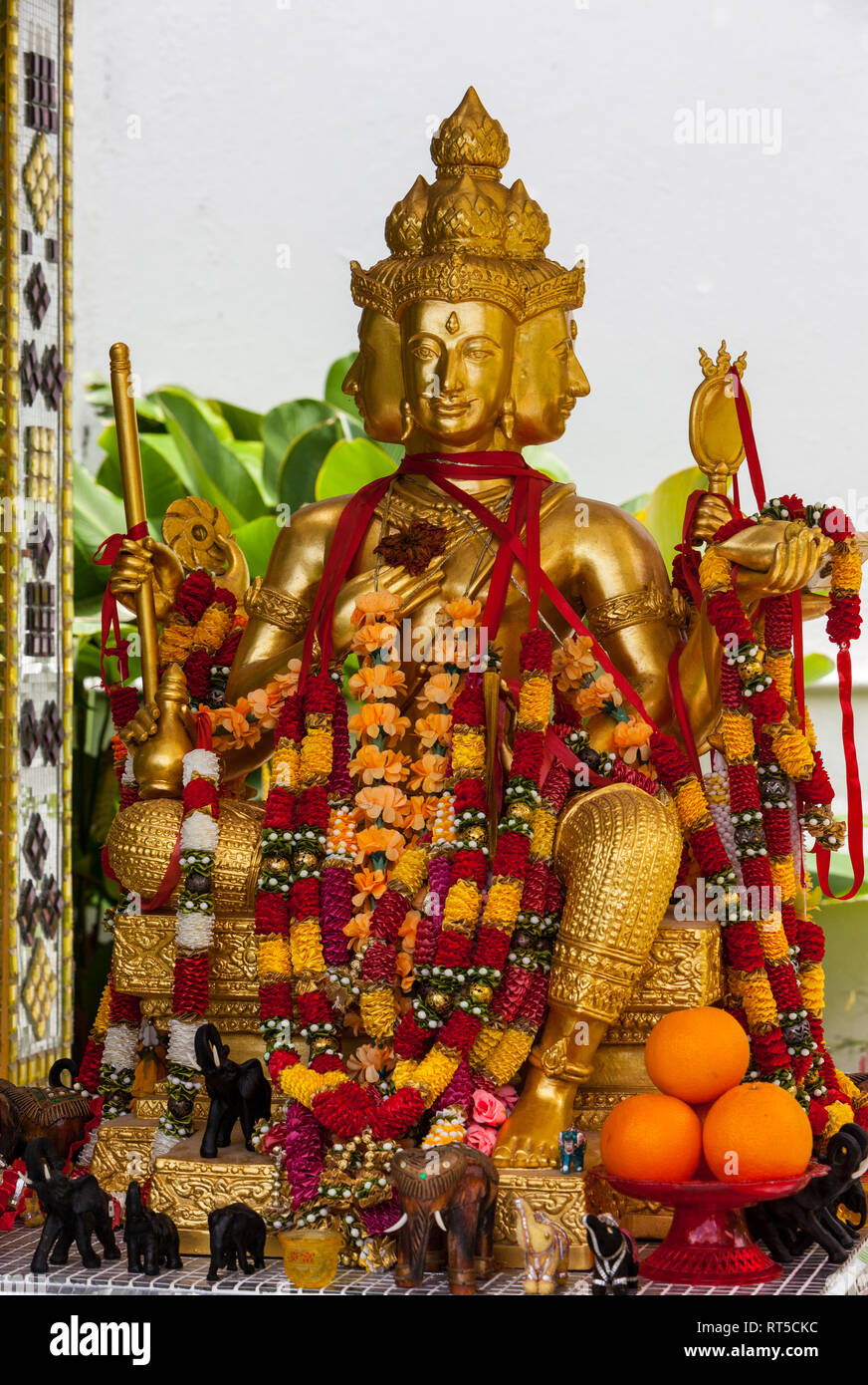 Statue of Hindu Lord Brahma, Gift of Thailand, Popular among ...
