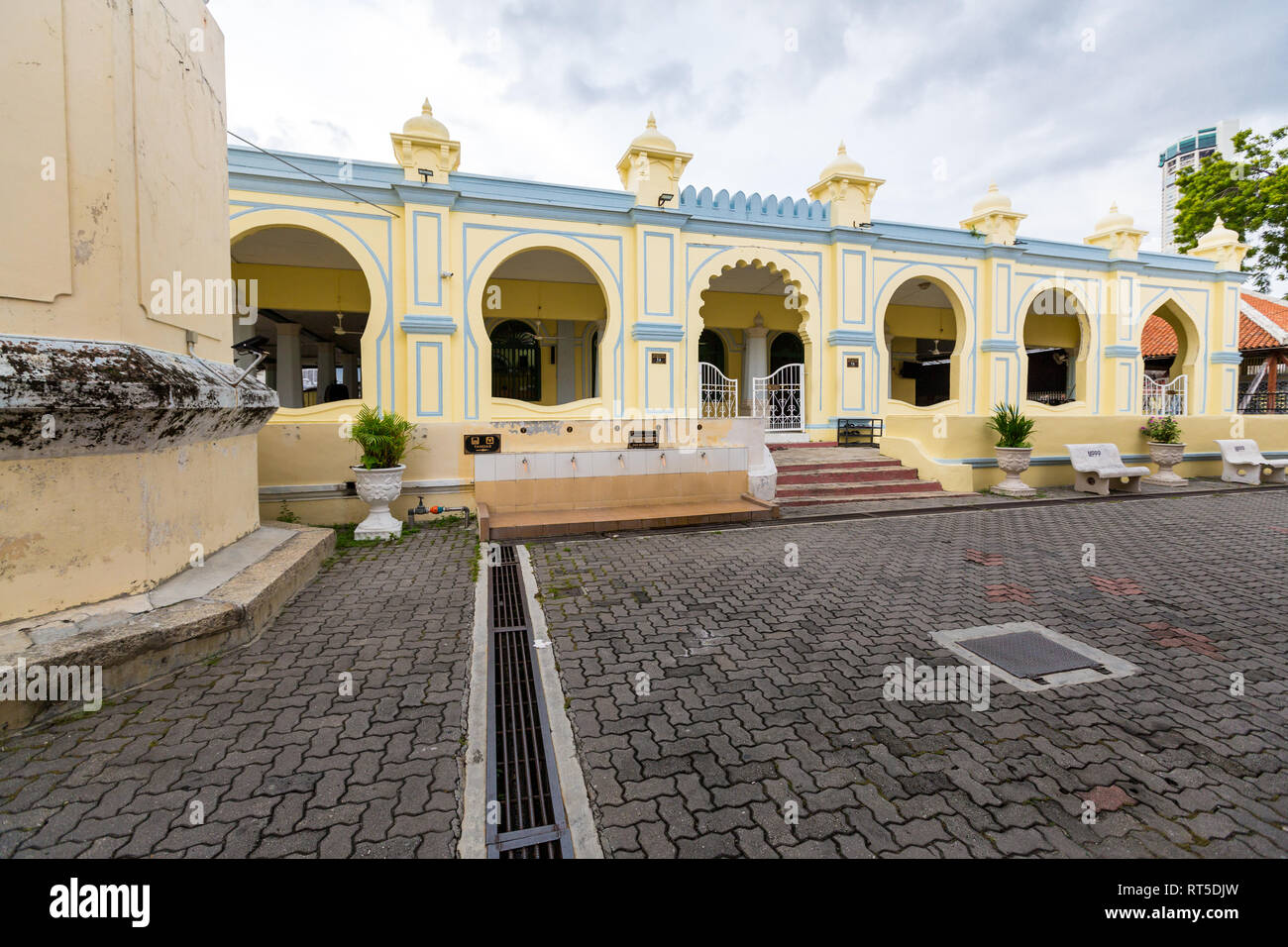 George Town, Penang, Malaysia.  Acheen Street Malay Mosque. Stock Photo