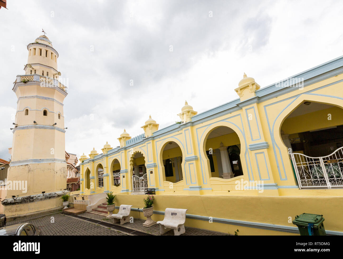 George Town, Penang, Malaysia.  Acheen Street Malay Mosque. Stock Photo