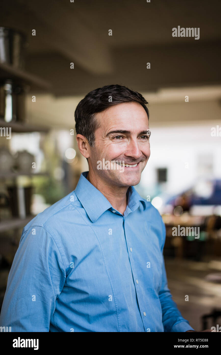 Portrait of smiling businessman Stock Photo