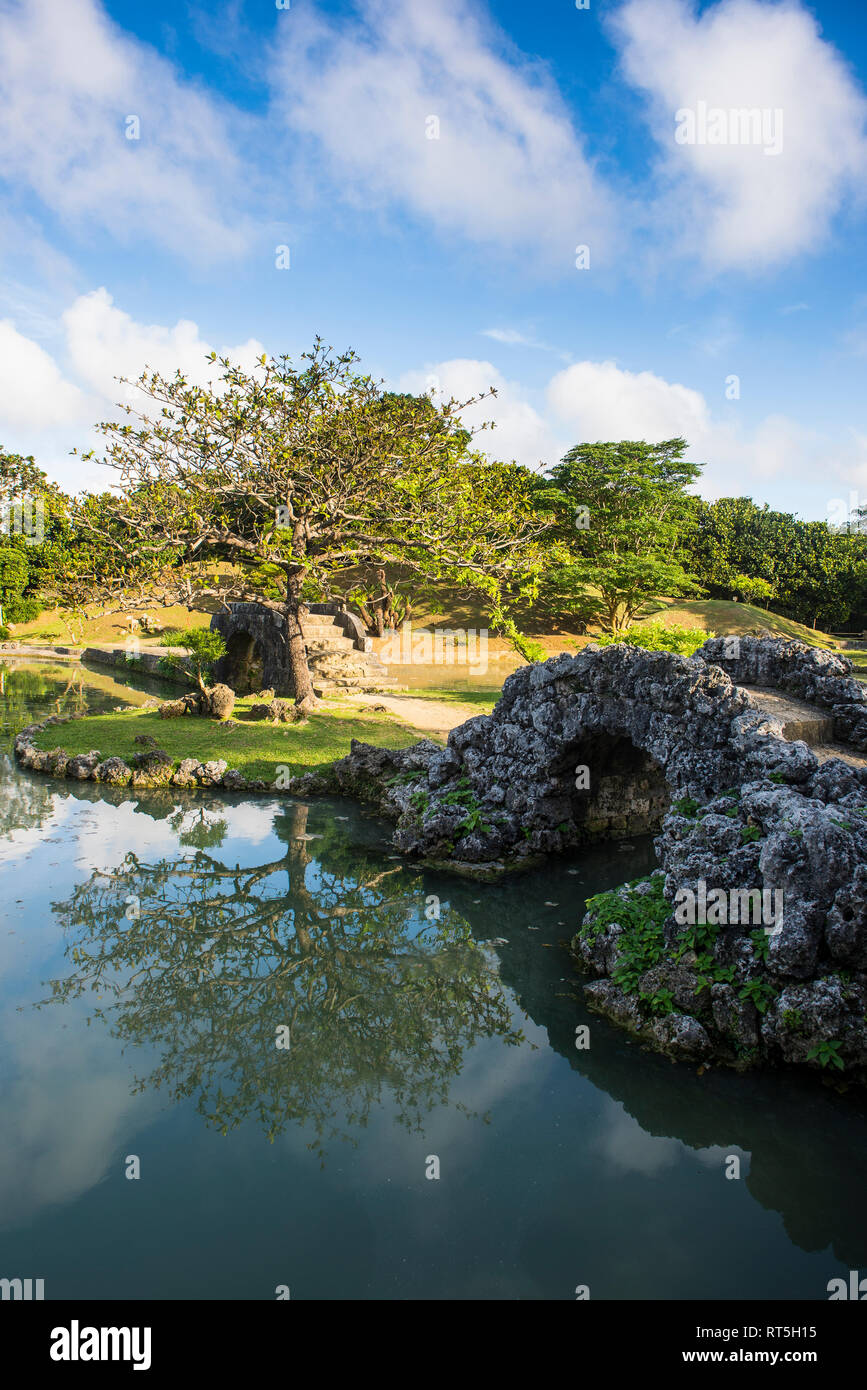 Japan, Okinawa, Shikina-en Garden Stock Photo