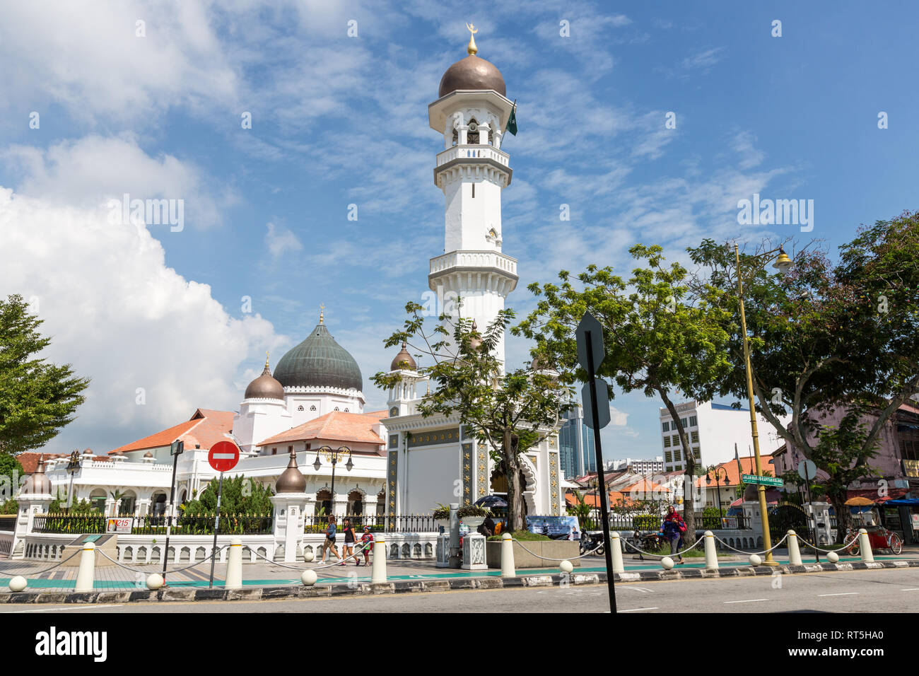 George Town Penang Malaysia Minaret Of The Kapitan Keling Mosque Stock Photo Alamy