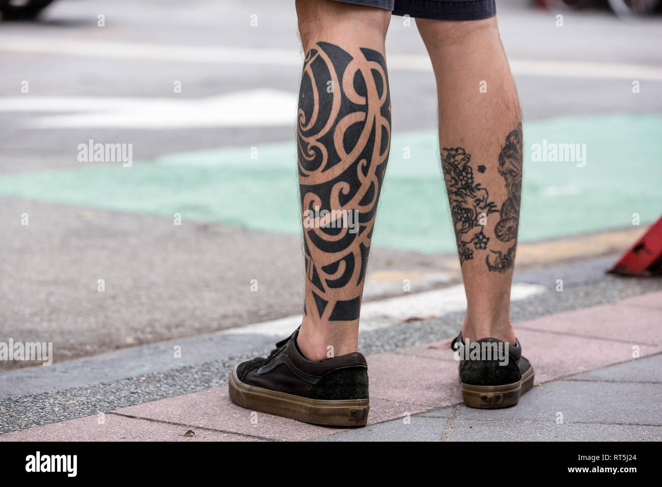 Tattoos, George Town, Penang, Malaysia Stock Photo
