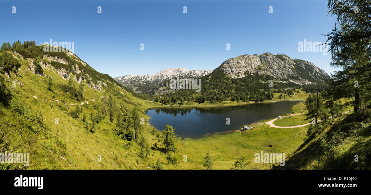 Austria, Styria, Tauplitz, Totes Gebirge, Lake Grosssee Stock Photo