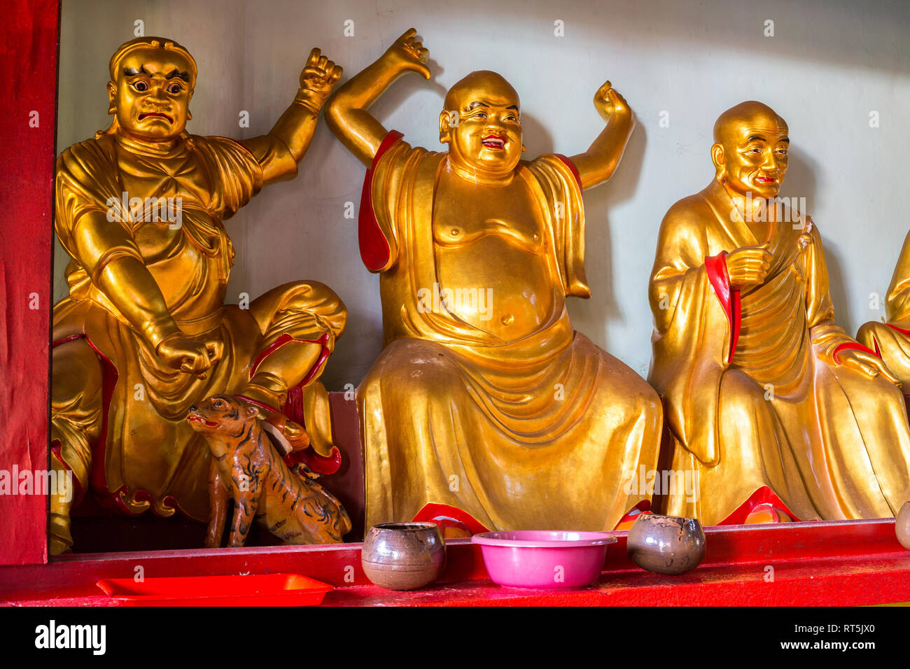 Buddhist Statues in the Main Prayer Hall, Kek Lok Si Buddhist Temple