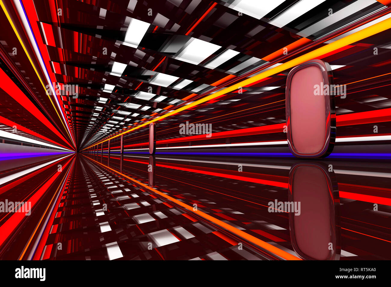 architecture-visualization-of-a-futuristic-passageway-3d-rendering