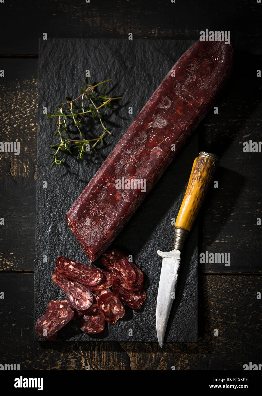Buffalo salami Stock Photo