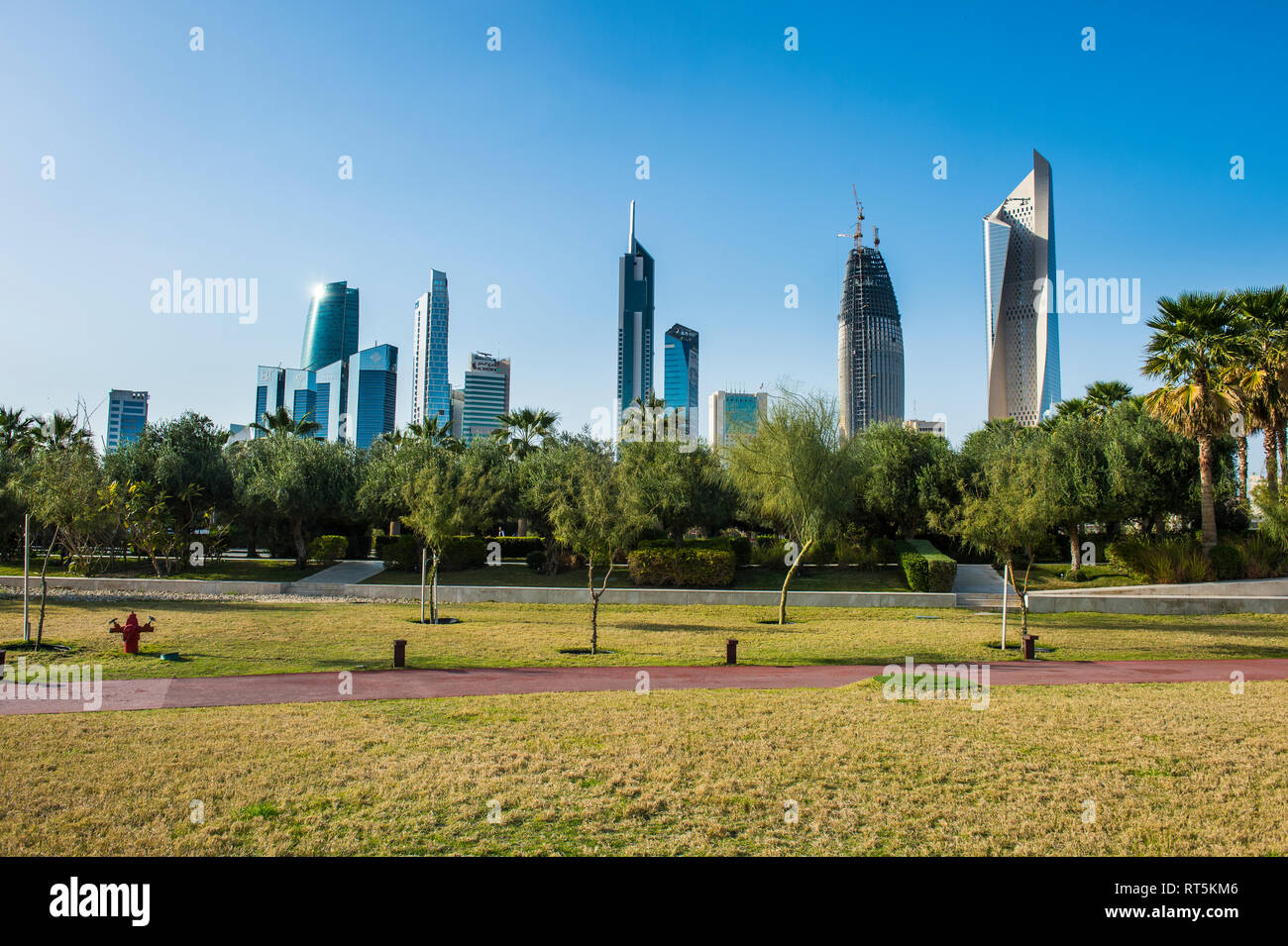 Arabia, Kuwait, Kuwait city and Al Shaheed Park Stock Photo
