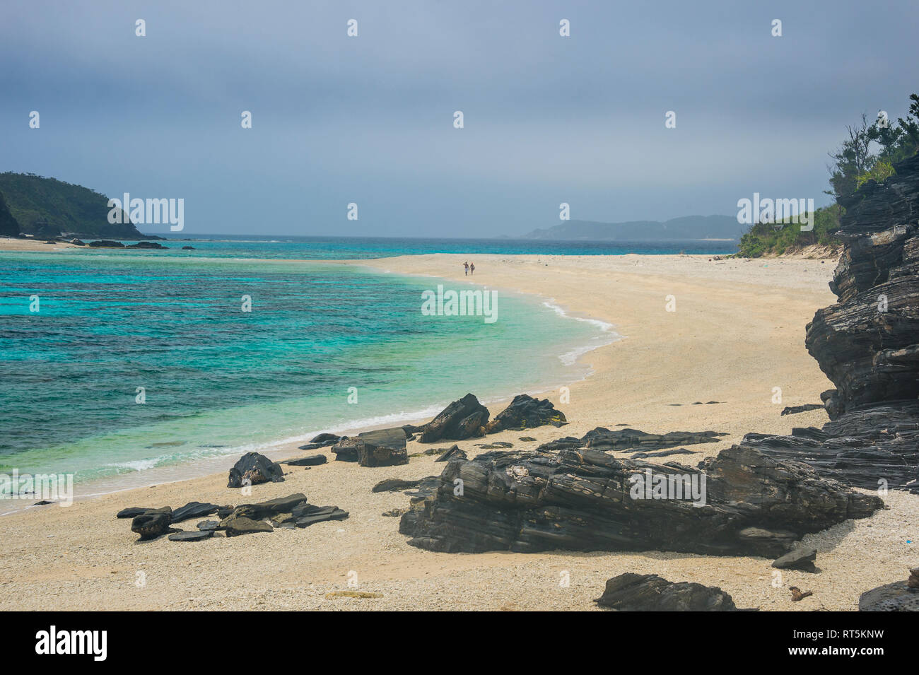 Japan, Okinawa Islands, Kerama Islands, Zamami Island, East China Sea, Furuzamami Beach Stock Photo