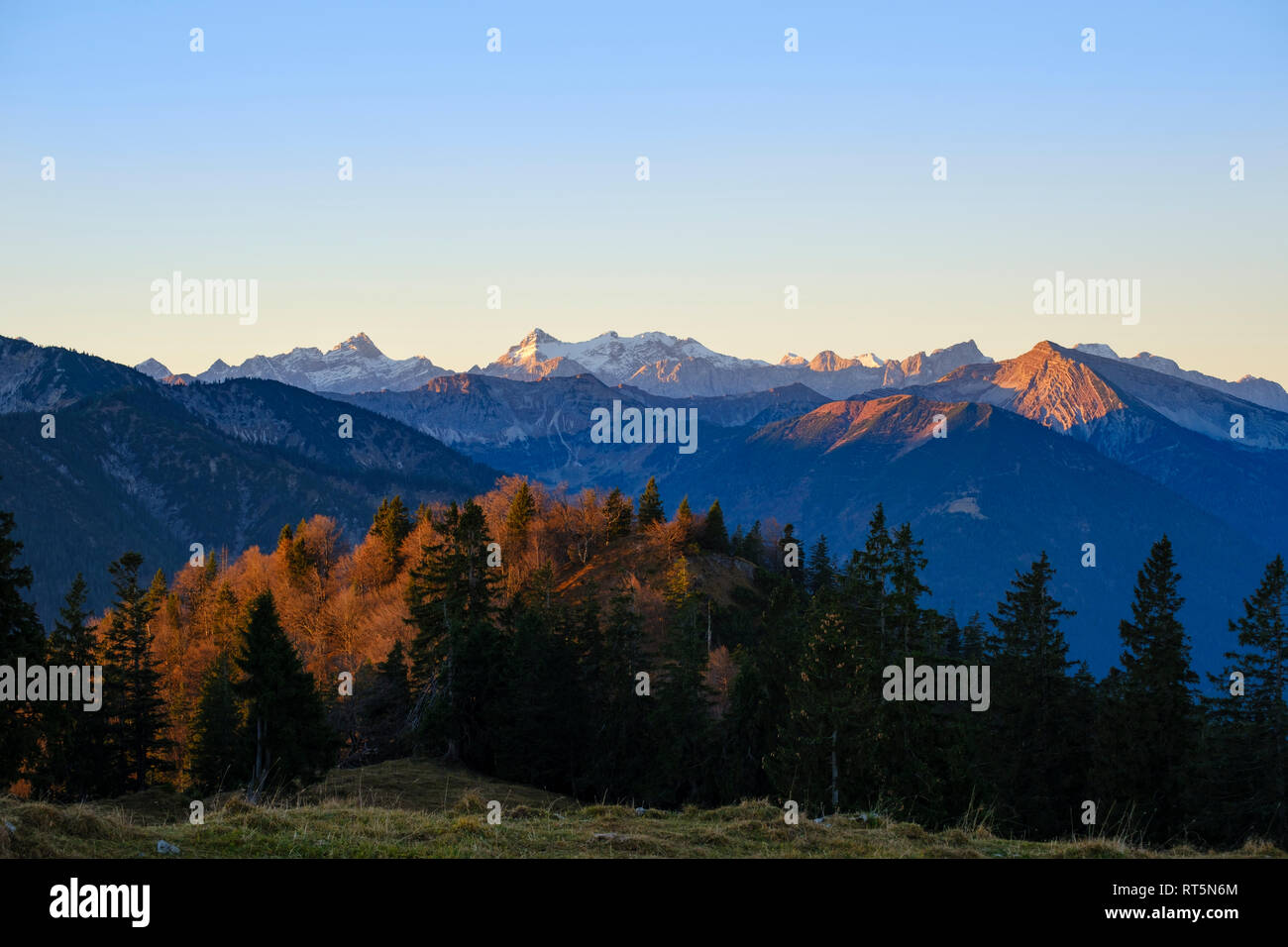 Germany, Bavaria, Upper Bavaria, Bavarian Alps near Lenggries, Isarwinkel Stock Photo