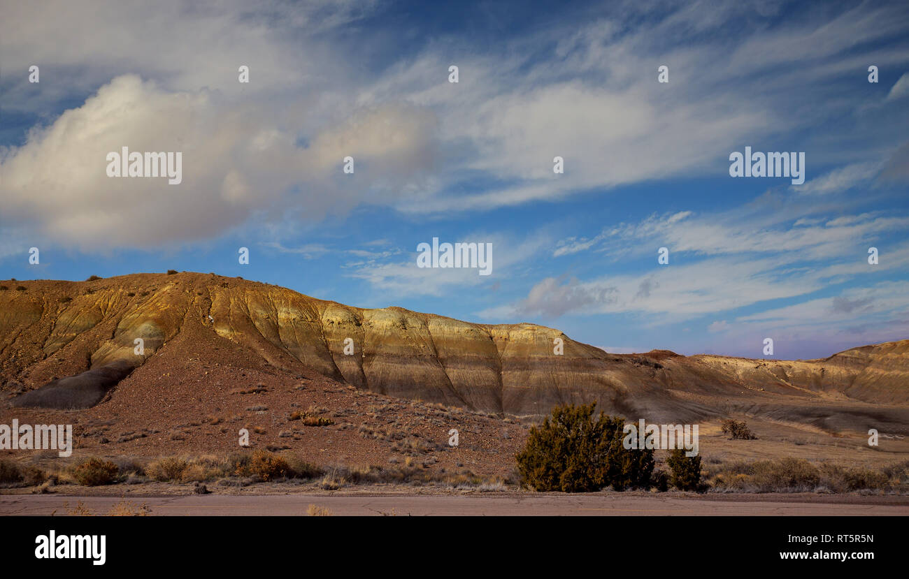 View panoramic of the red rocks area in northern New Mexico Stock Photo ...